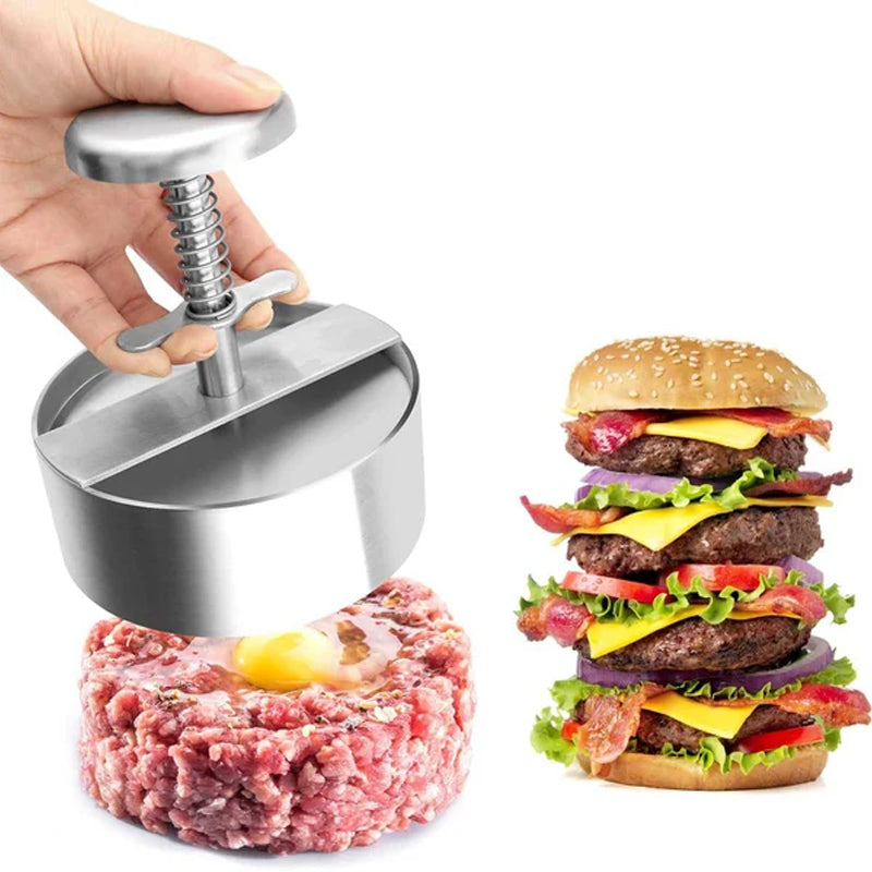 Manual Stainless Steel Meat Press for Hamburger Patties