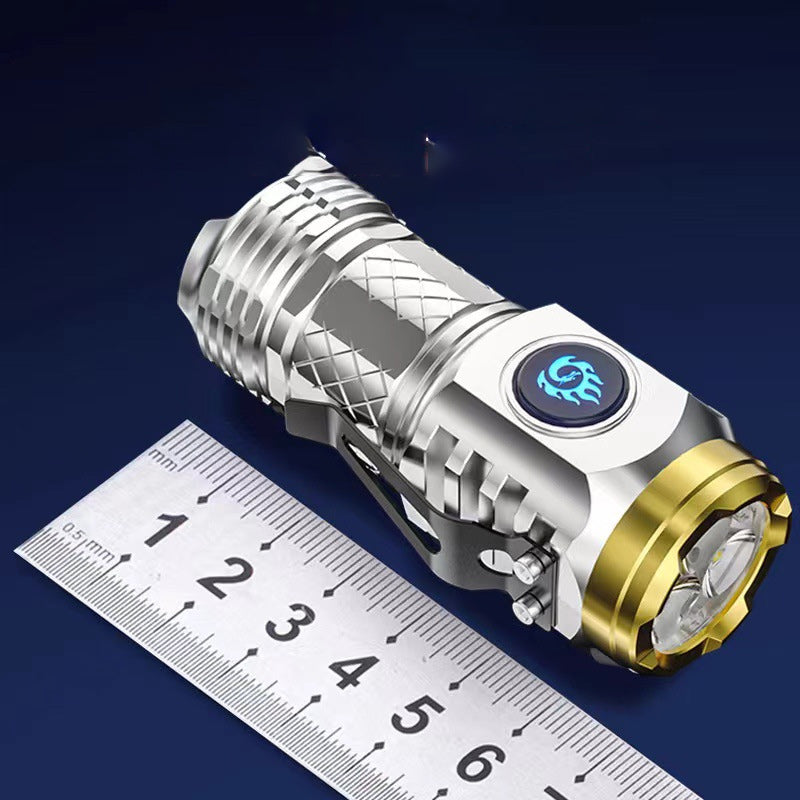 Compact Rechargeable Mini LED Flashlight with Multiple Modes