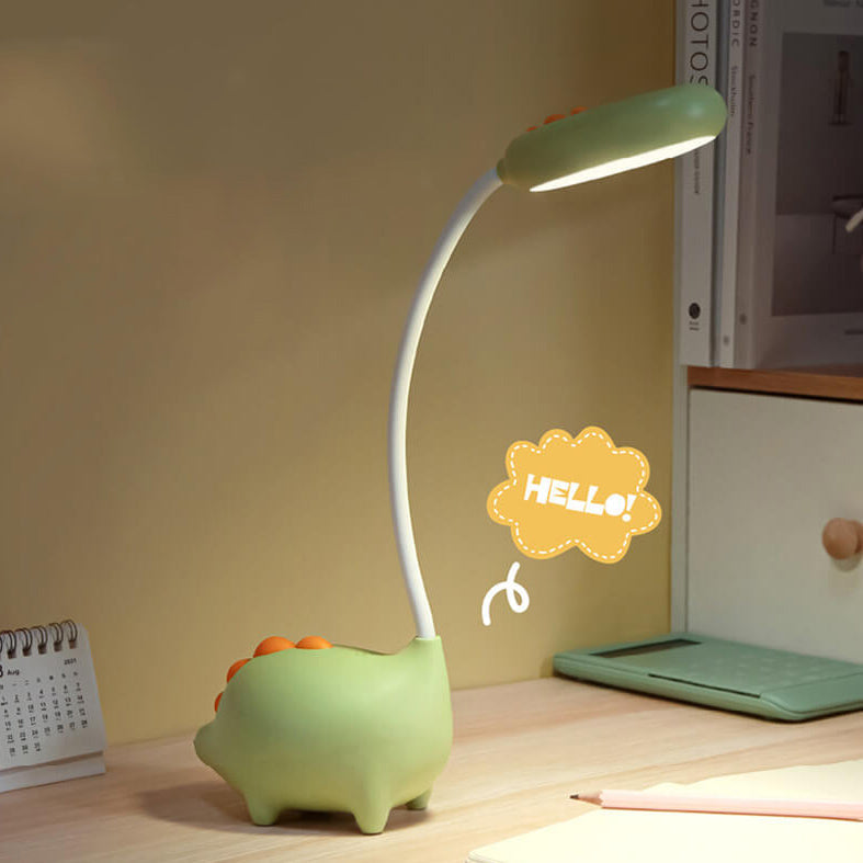 Rechargeable LED Desk Lamp with Cartoon Dinosaur Design