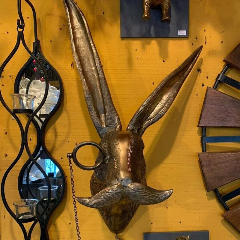 Bronze Resin Deer Head Wall Sculpture