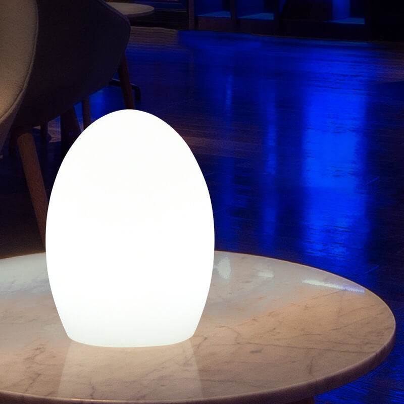 RGB Egg-shaped LED Table Lamp - Contemporary ABS Design