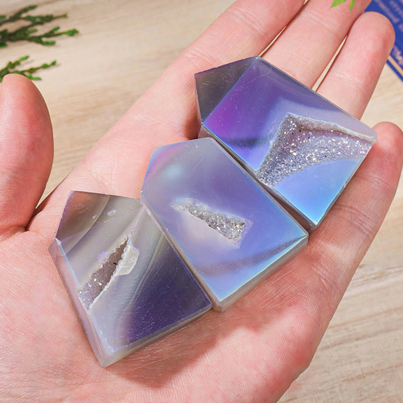Angel Aura Quartz Crystal Rods for Energy Cleansing and Spiritual Connection