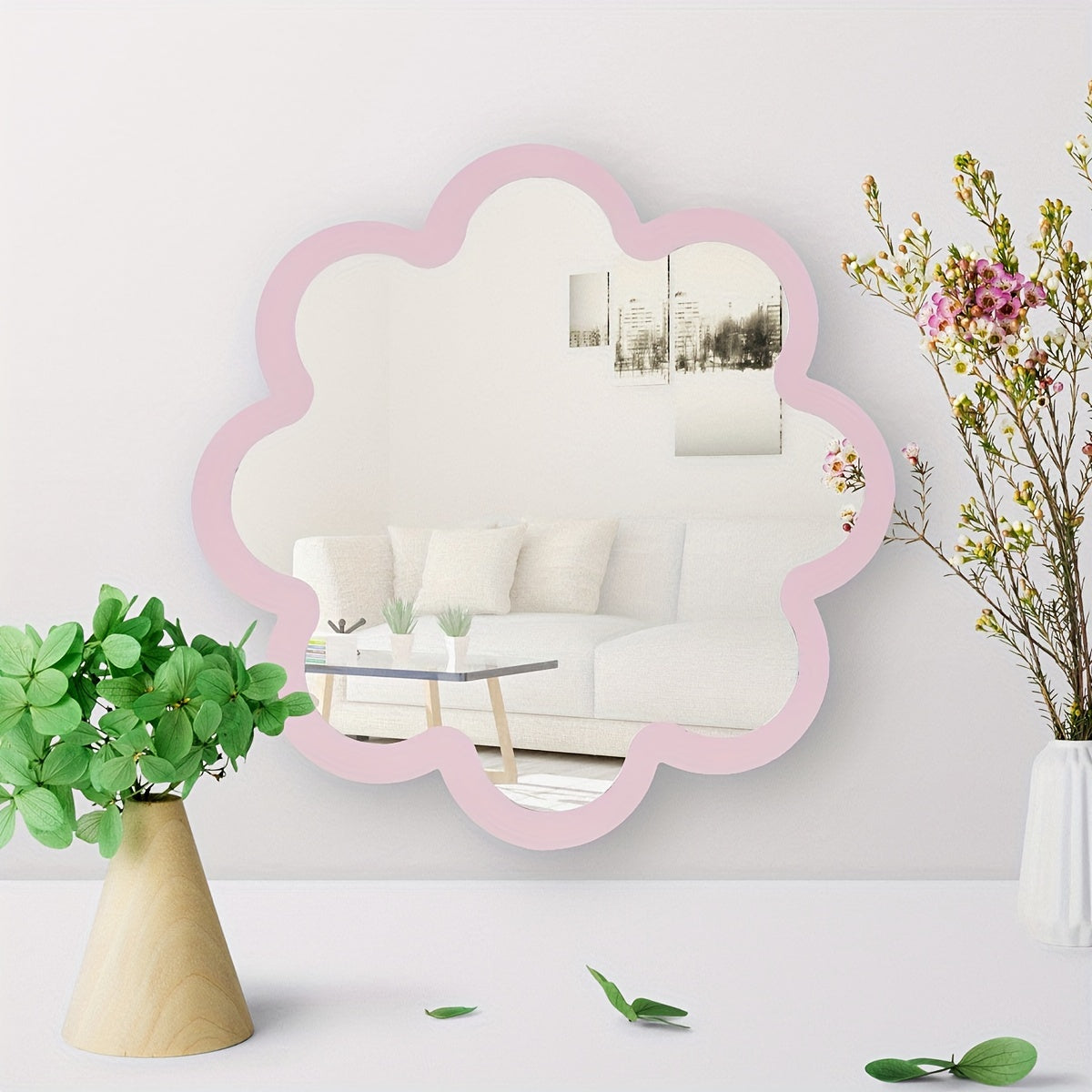 Cloud-Shaped Wall Mirror for Kids' Room