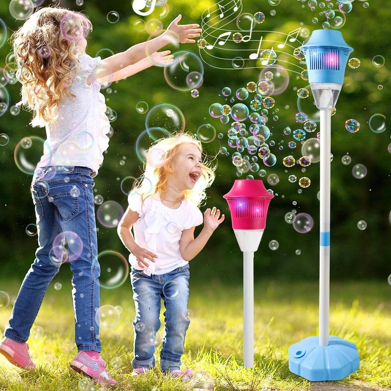 Automatic Bubble Maker for Kids with Adjustable Height - 20,000 Bubbles per Minute, Portable and Lightweight