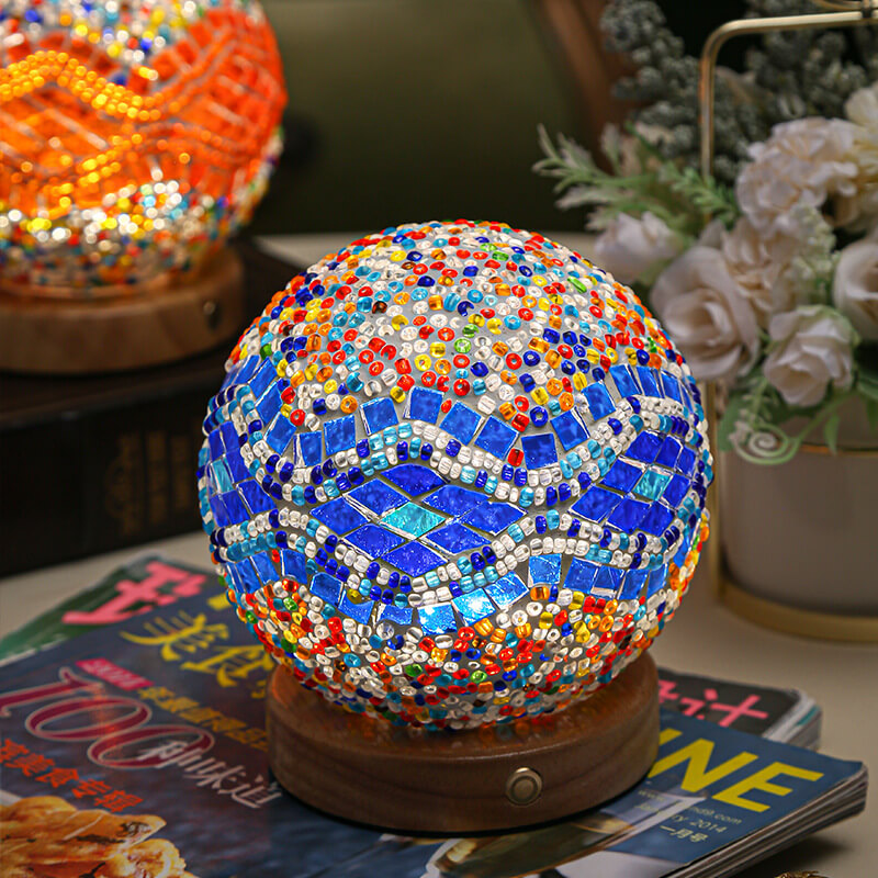 Modern Bohemian Table Lamp with USB Charging and LED Light