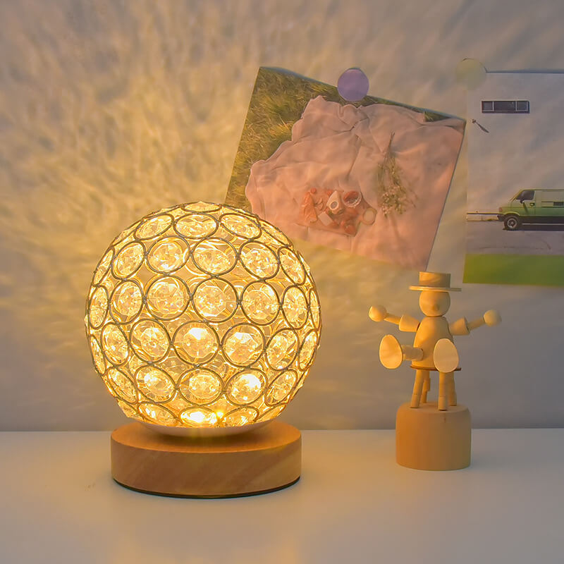Modern Minimalist Round USB Rechargeable LED Table Lamp with Touch Control
