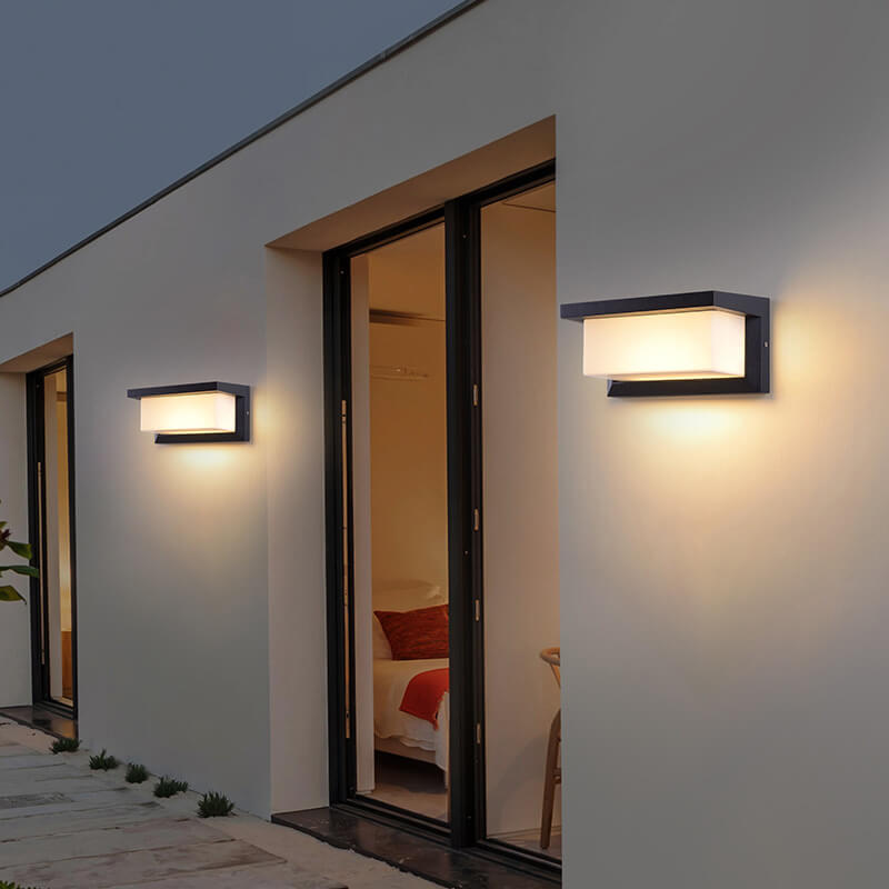 Modern Minimalist Solar LED Outdoor Wall Light