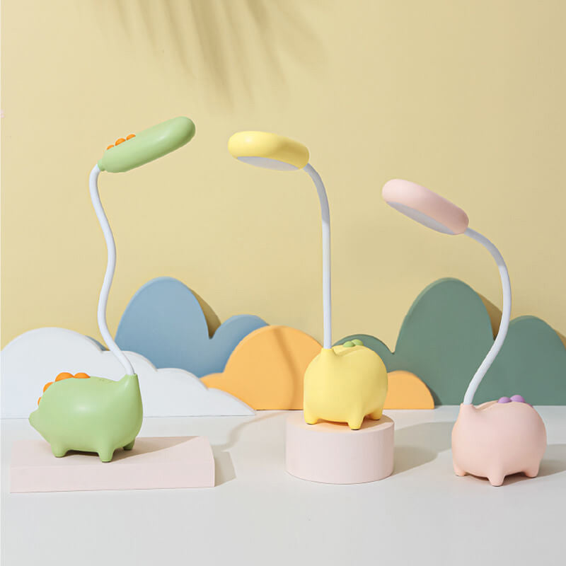 Rechargeable LED Desk Lamp with Cartoon Dinosaur Design