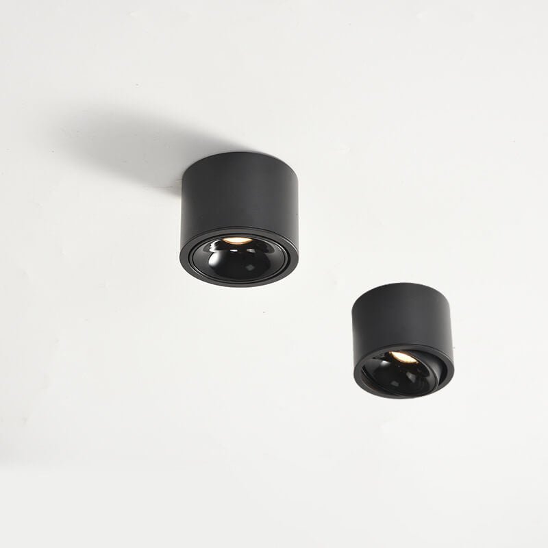 Adjustable Minimalist LED Recessed Ceiling Light in Black or White