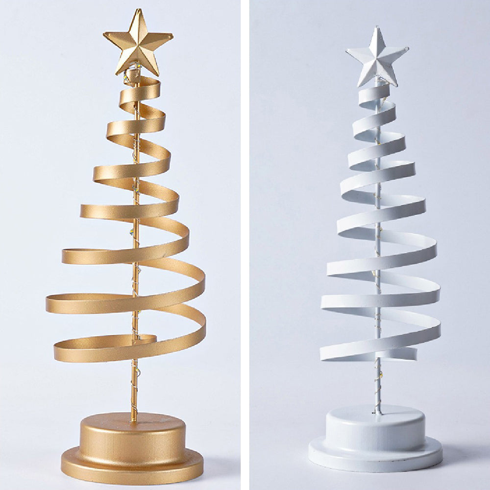 LED Table Lamp with Metal Tree Design and Warm White Lights