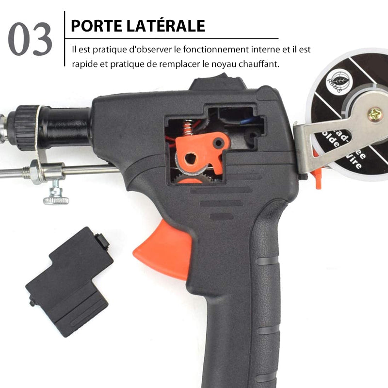 60W Quick Heating Soldering Iron with Replaceable Tips and Safety Features