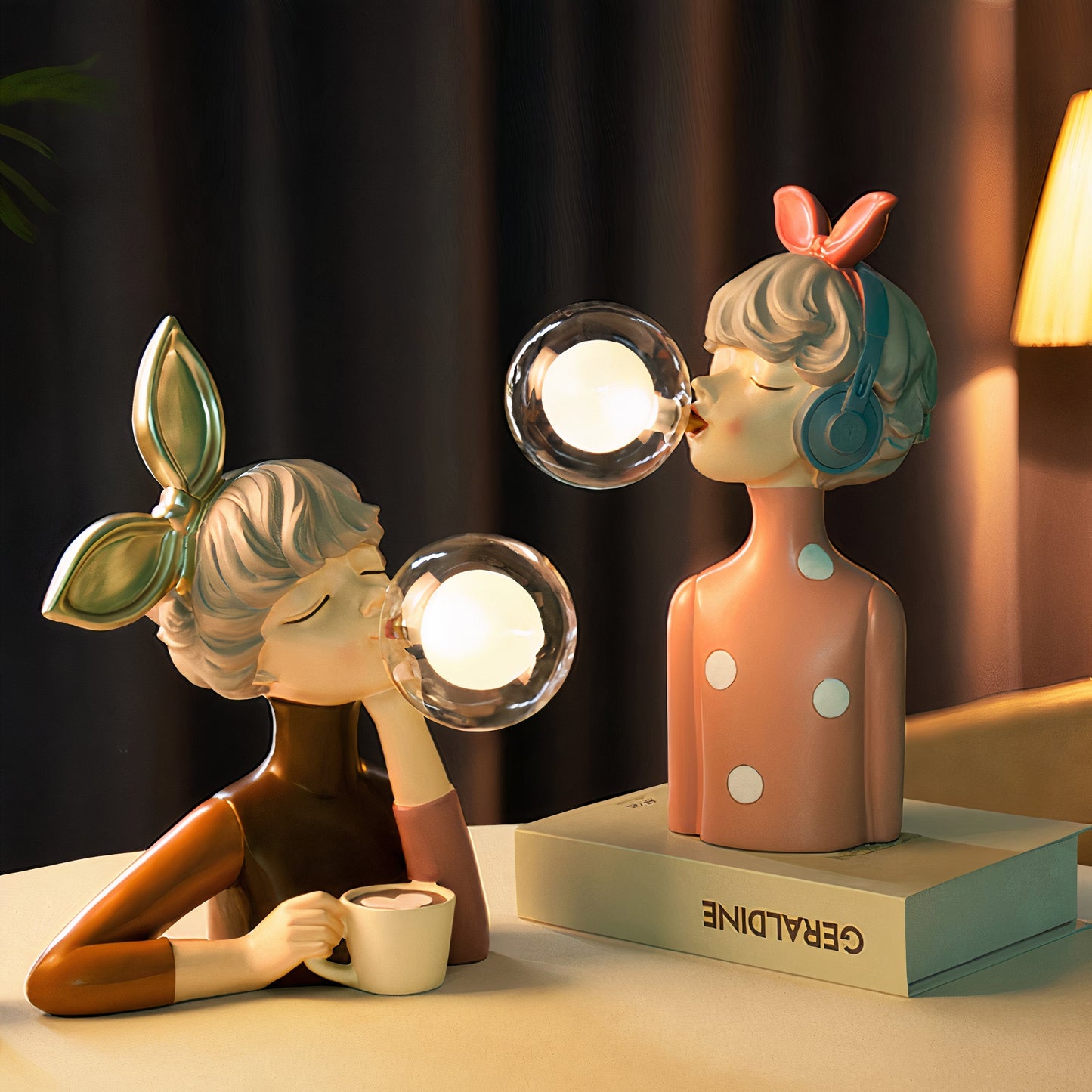 Handcrafted Modern Table Lamp with Warm Glow