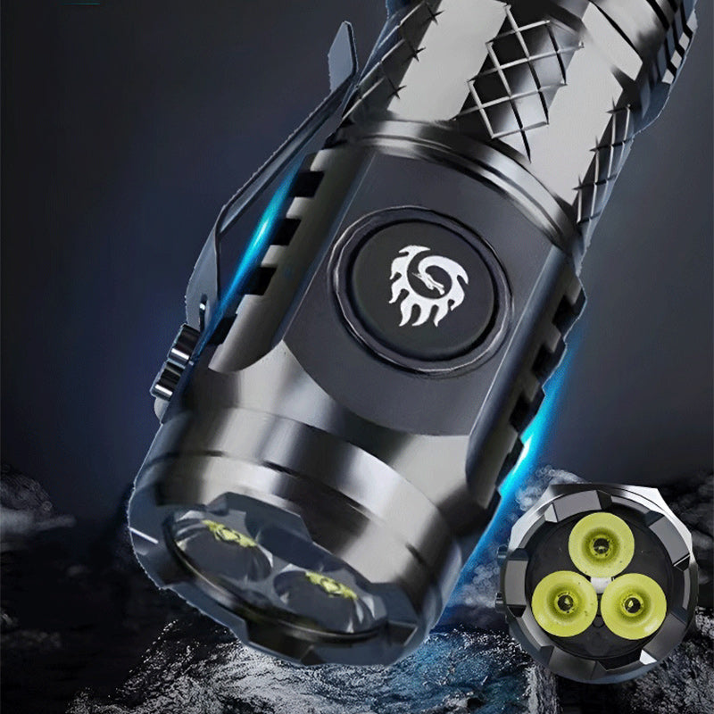 Compact Rechargeable Mini LED Flashlight with Multiple Modes