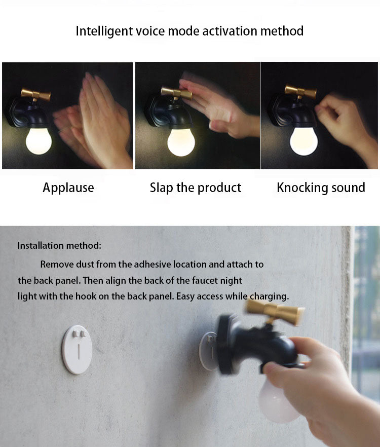 Modern USB LED Wall Lamp with ABS Plastic and PC Cover