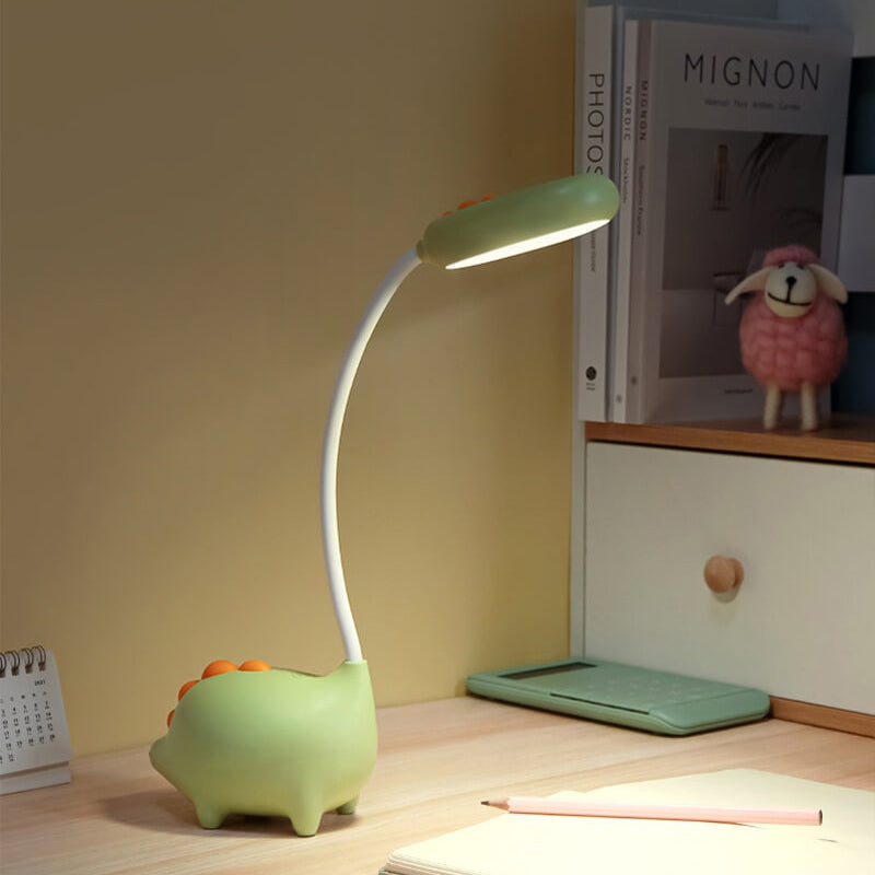 Rechargeable LED Desk Lamp with Cartoon Dinosaur Design