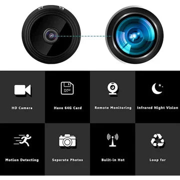 Mini Wireless Magnetic Camera with 1080P HD Video and Two-Way Audio
