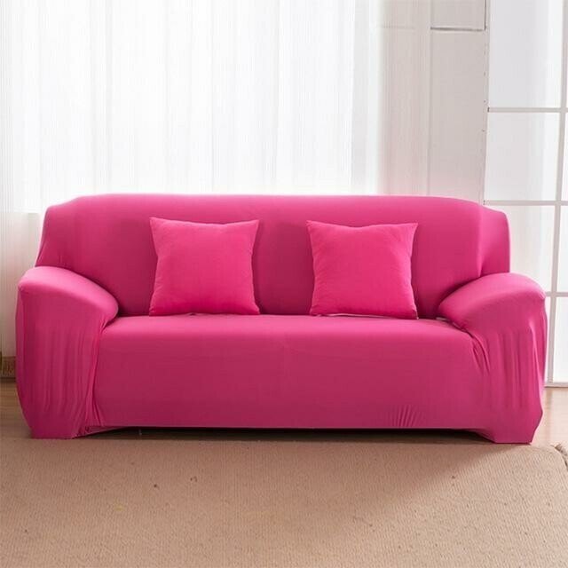 Stretchable Slipcover Sofa Protector in Plain Color
