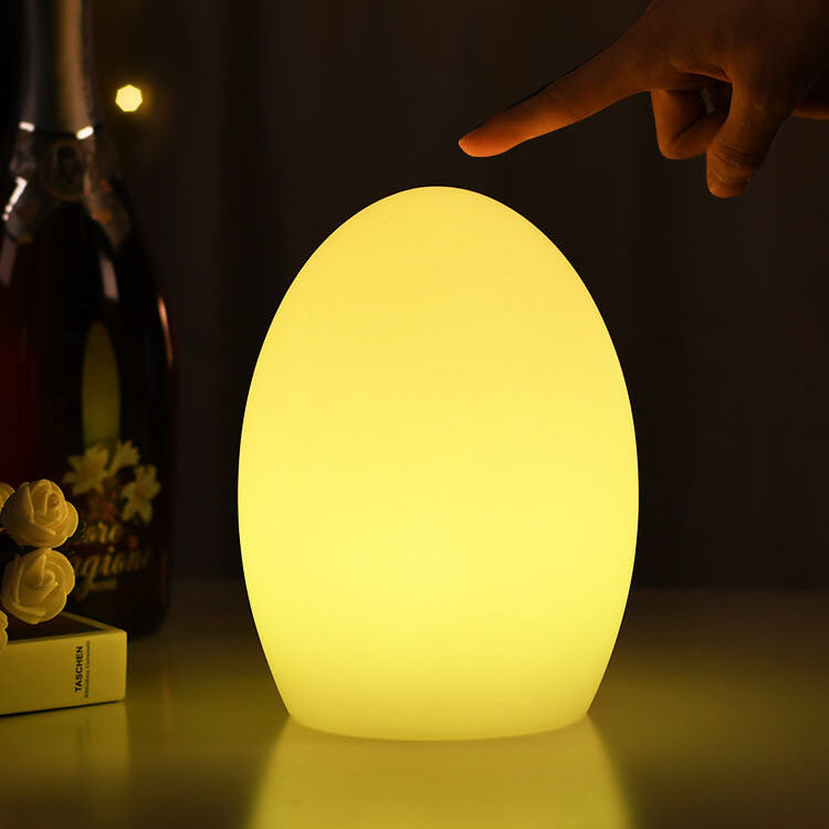 RGB Egg-shaped LED Table Lamp - Contemporary ABS Design