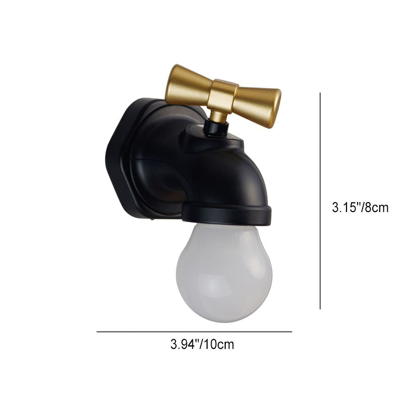 Modern USB LED Wall Lamp with Night Light - Black or White