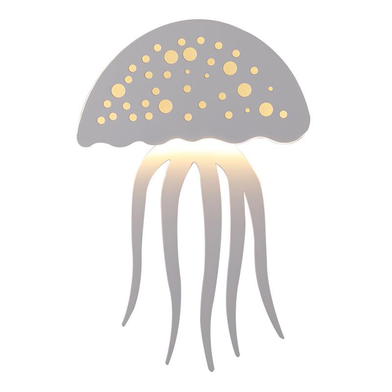 Modern LED Jellyfish Wall Light - Sculptural Design