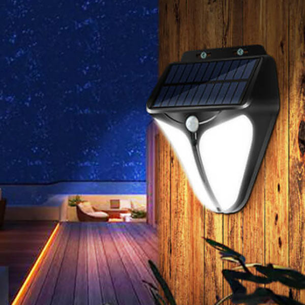 Solar Outdoor Waterproof LED Wall Light with Body Sensor