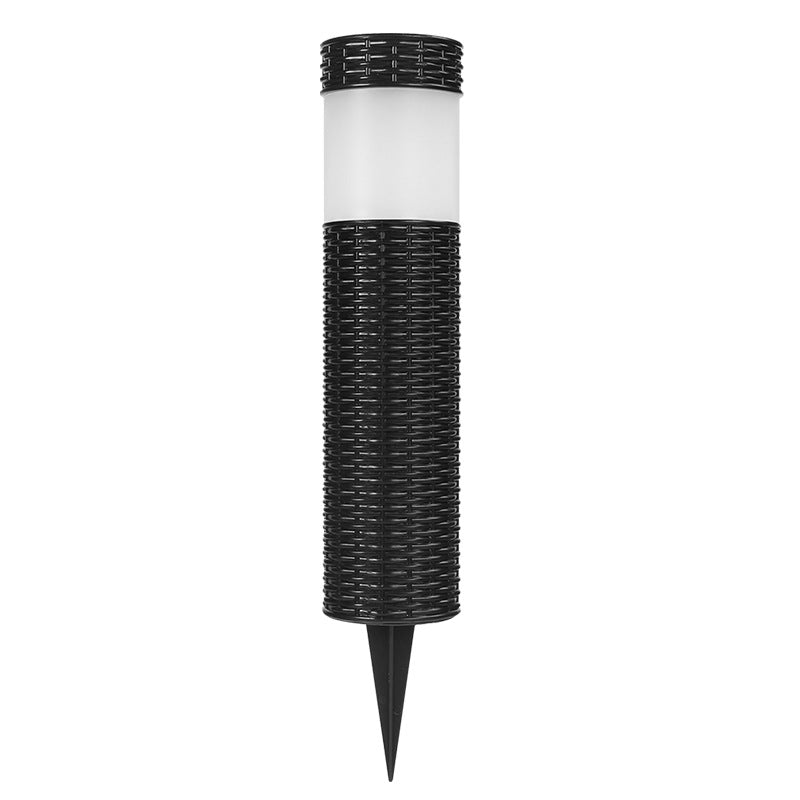 Solar Rattan Cylindrical LED Outdoor Landscape Light