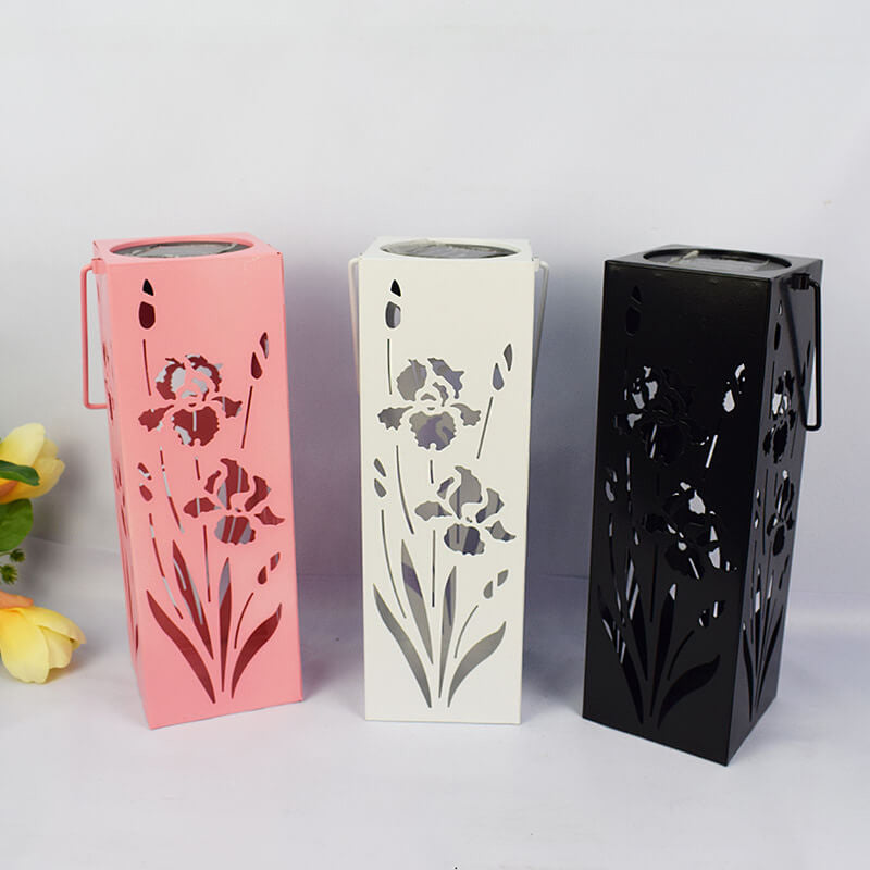 Solar LED Butterfly Rose Pattern Outdoor Decorative Lamp