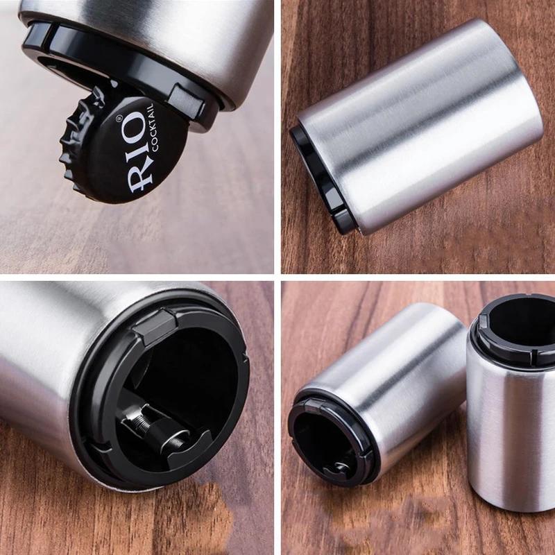 Automatic Magnetic Bottle Opener with Crown Cap Collector