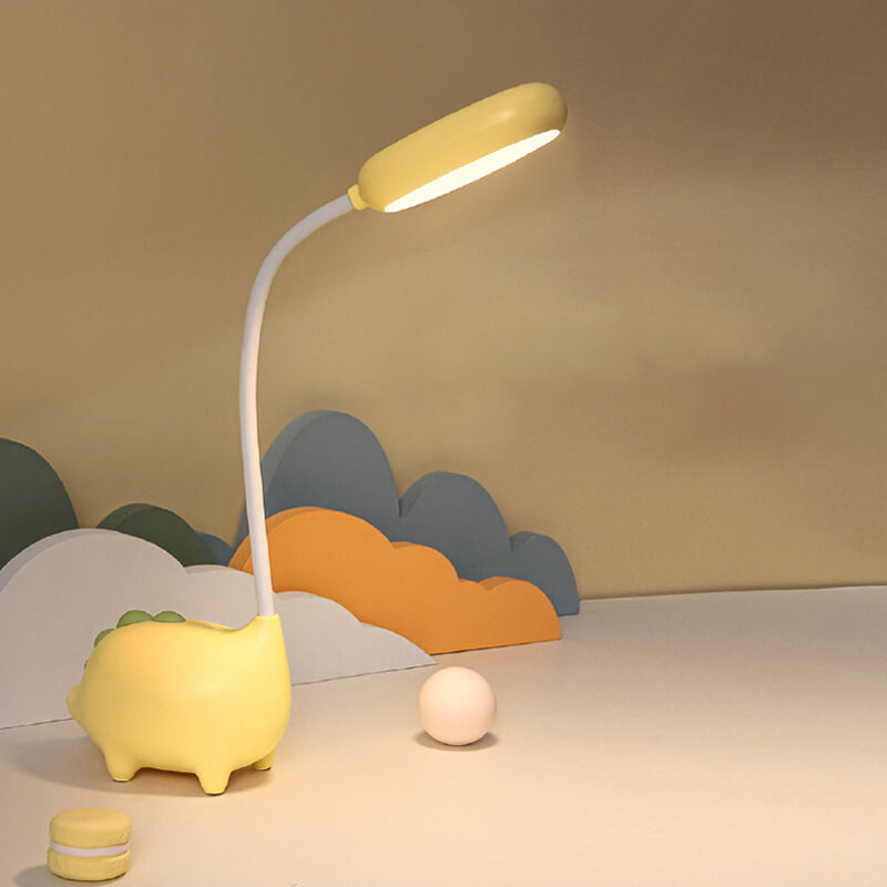Rechargeable LED Desk Lamp with Cartoon Dinosaur Design