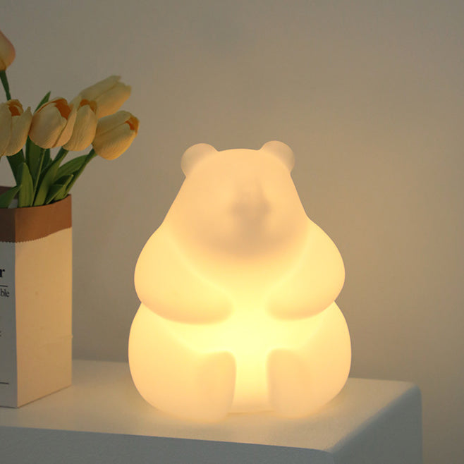 Contemporary PE LED Table Lamp in Bright White