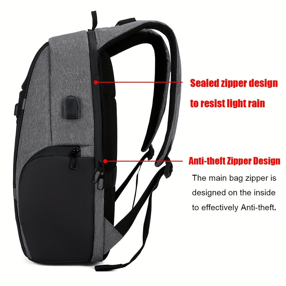 Anti-Theft Travel Backpack with Laptop Pocket