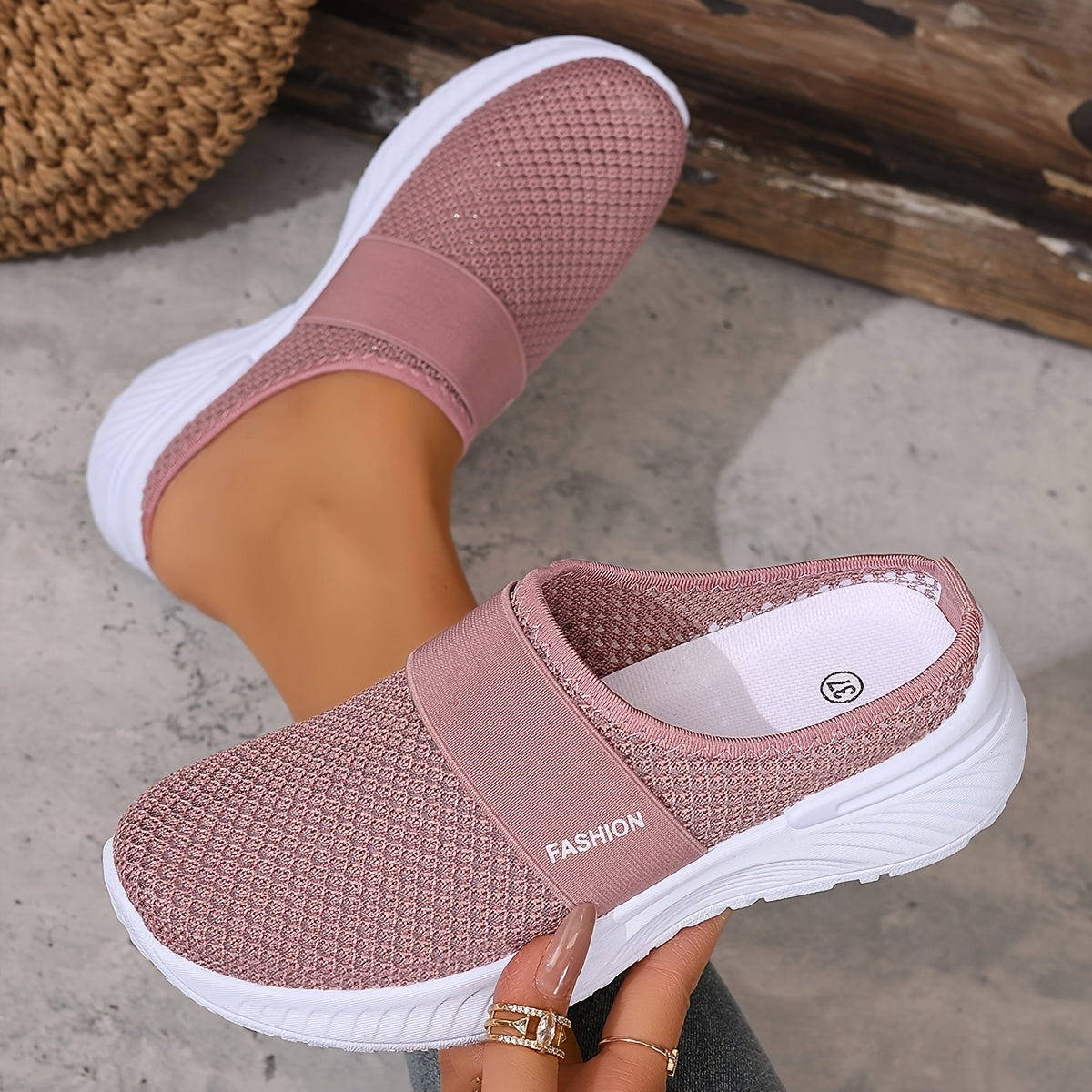 Breathable Mesh Slip-On Sneakers for Women
