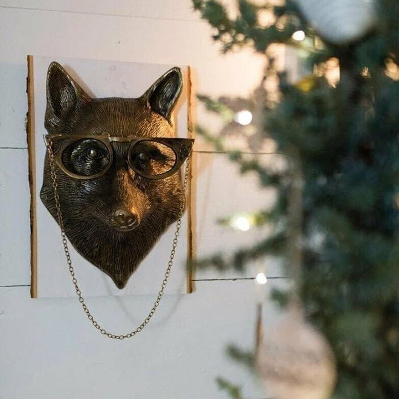 Bronze Resin Deer Head Wall Sculpture