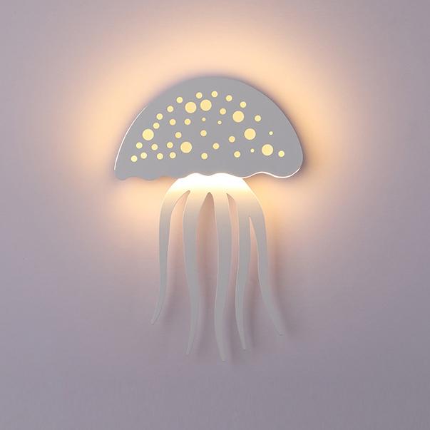 Modern LED Jellyfish Wall Light - Sculptural Design