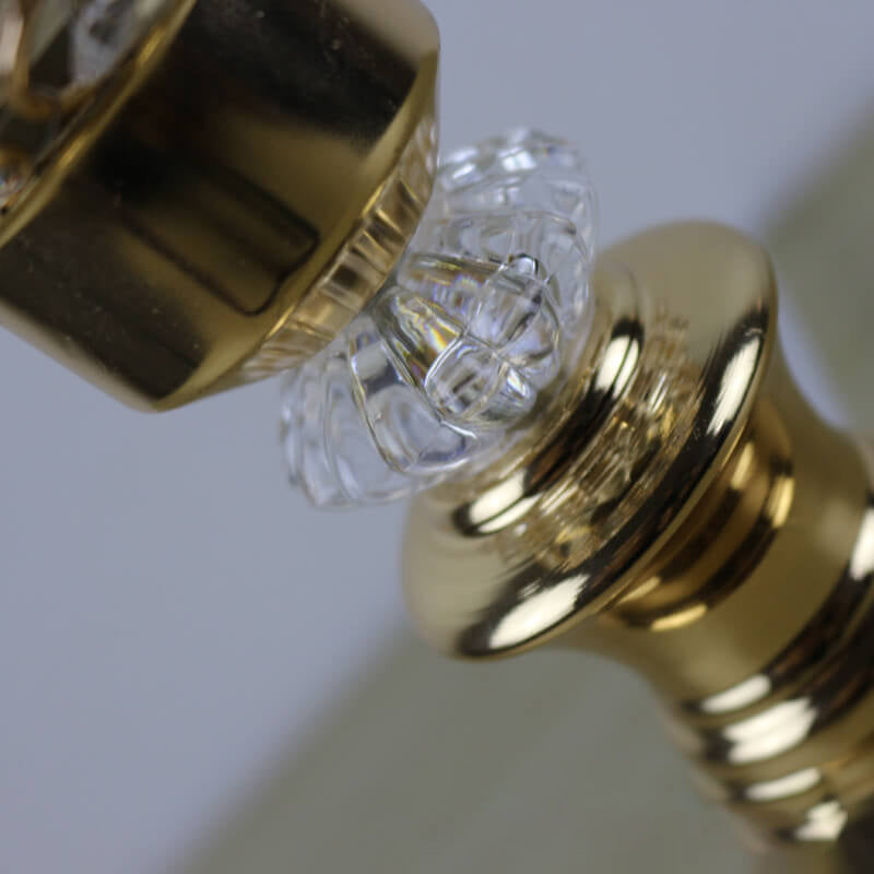 Gold Crystal Ball Table Lamp - Modern 1-Light Design