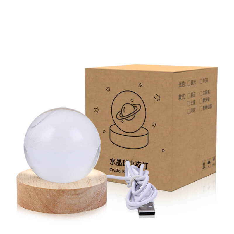 Crystal Star System USB LED Night Light Table Lamp