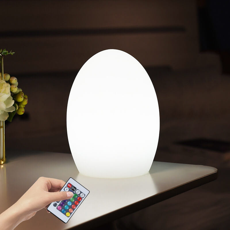 RGB Egg-shaped LED Table Lamp - Contemporary ABS Design