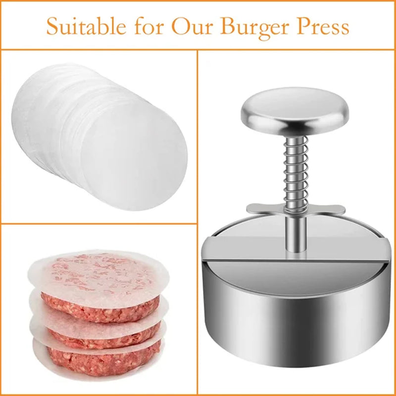 Manual Stainless Steel Meat Press for Hamburger Patties
