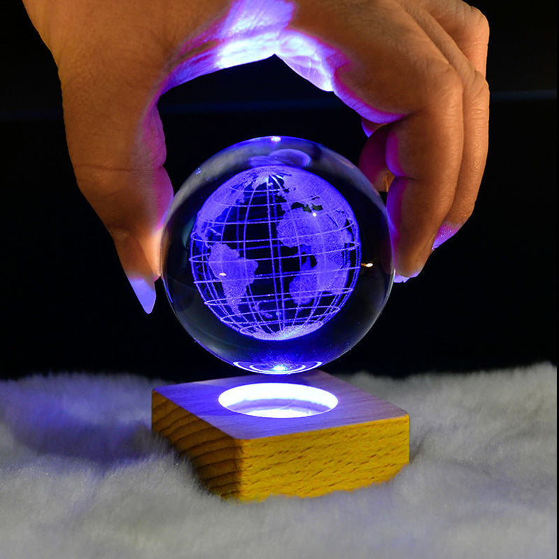 3D Galaxy Crystal Ball Night Light