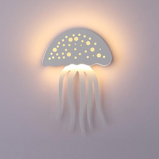 Modern LED Jellyfish Wall Light - Sculptural Design