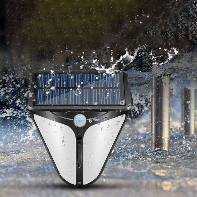 Solar Outdoor Waterproof LED Wall Light with Body Sensor