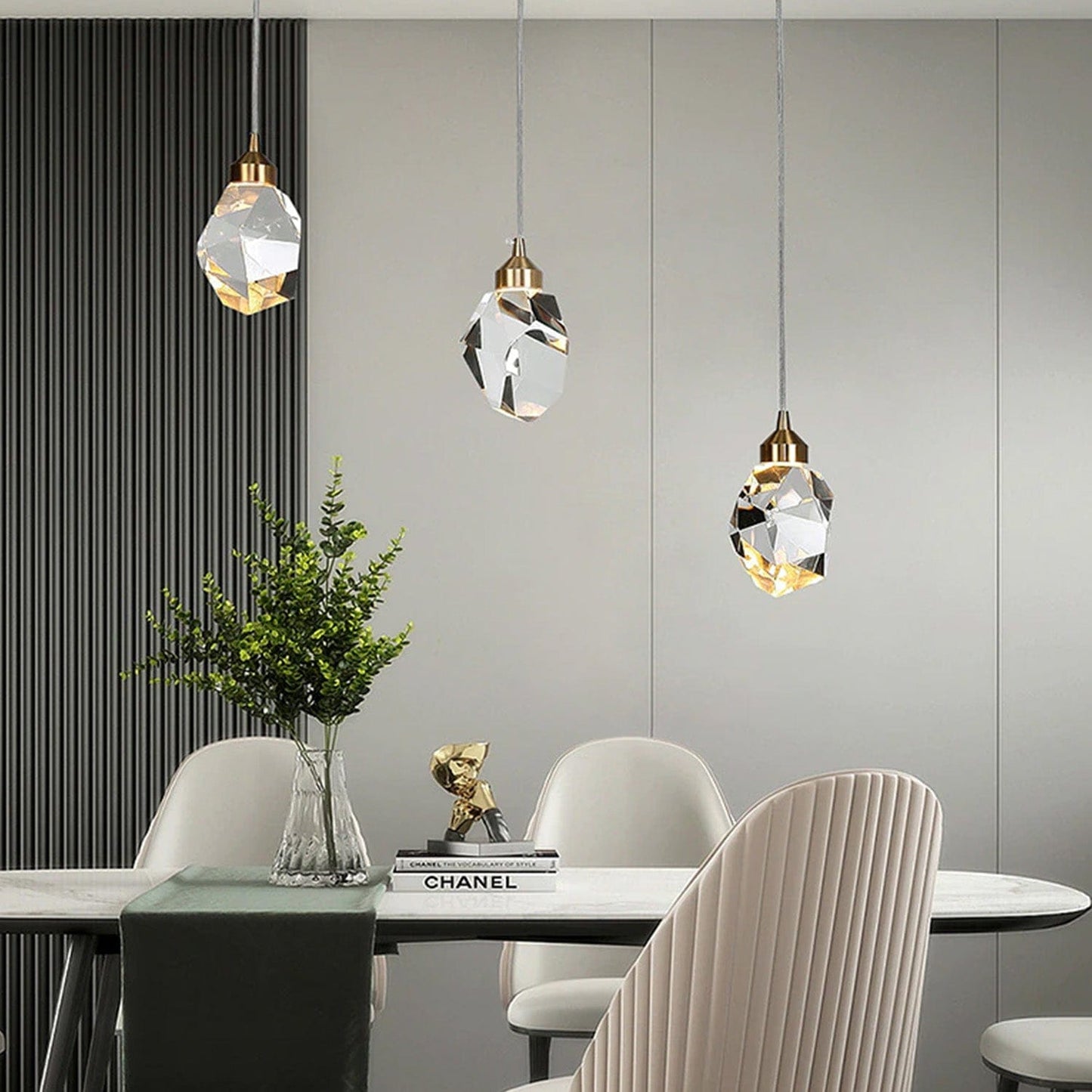 Contemporary Adjustable LED Pendant Light with Metal and Acrylic Design