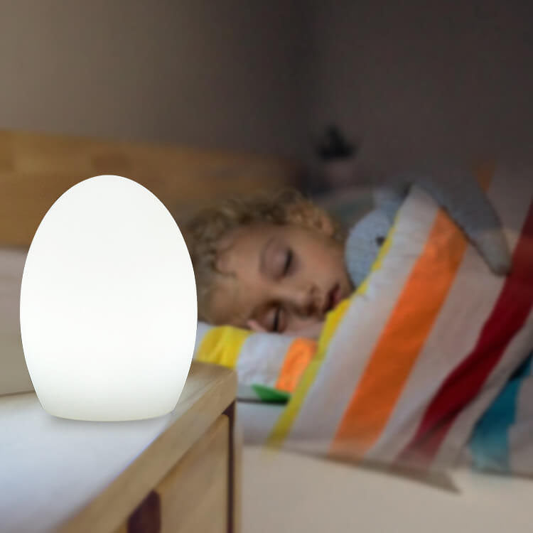 RGB Egg-shaped LED Table Lamp - Contemporary ABS Design