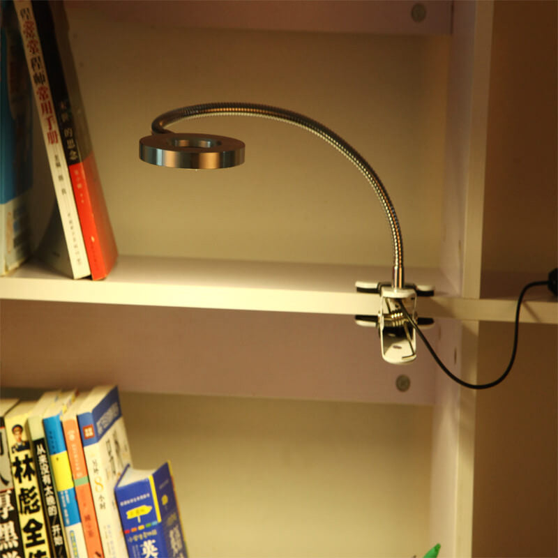 USB Metal Clip-On LED Desk Lamp