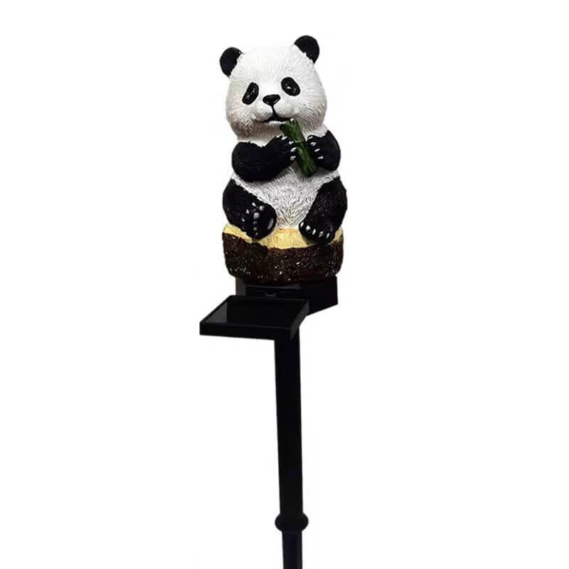Solar Resin Panda Outdoor Waterproof Patio Light