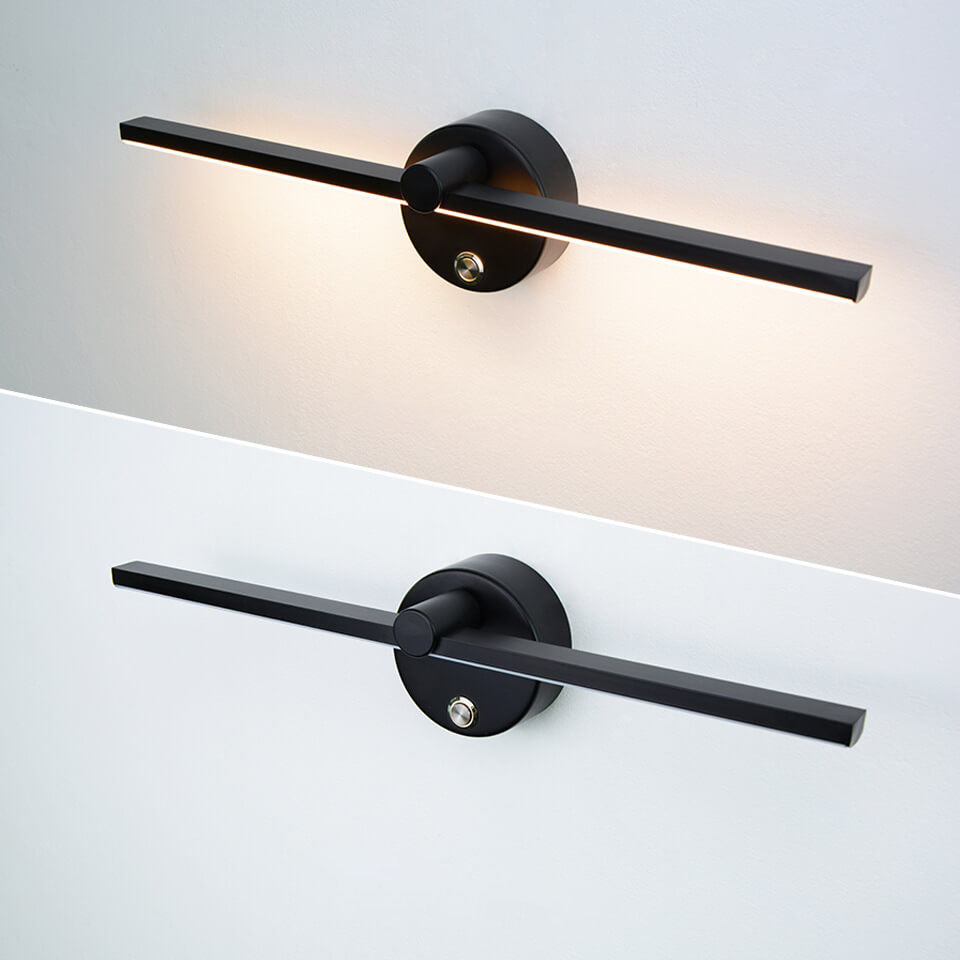 Aluminium Modern Wall Light with Integrated LED - Black, White, Gold Options
