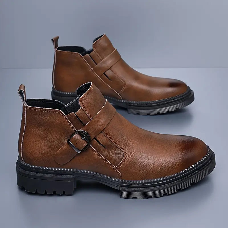 Liam | Orthopedic Leather Ranger Boots