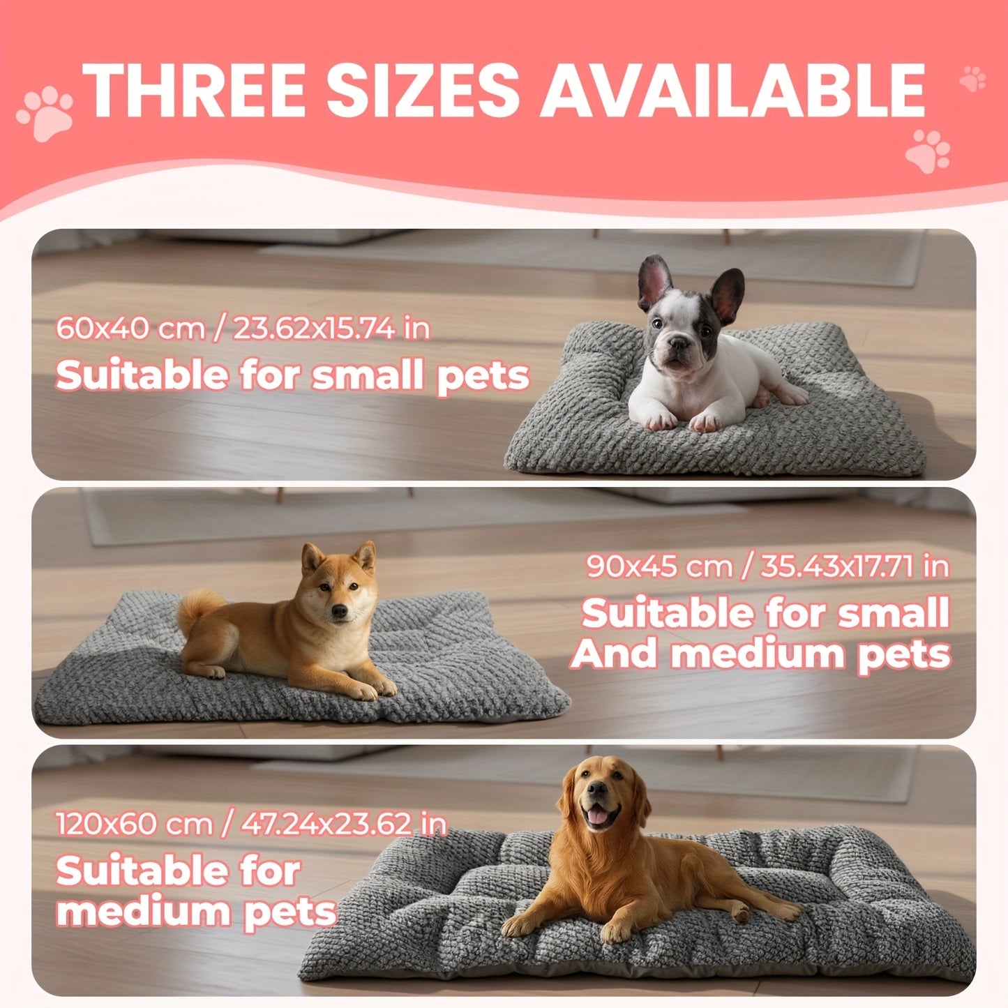 Soft Polyester Dog Pillow with Padded Support and Spacious Design