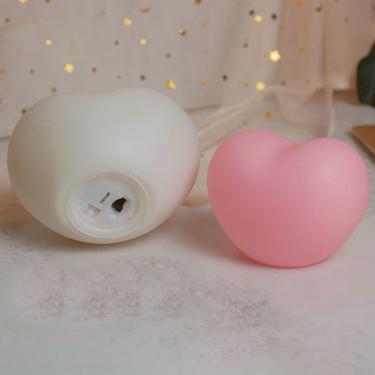 Heart-Shaped Silicone LED Night Light Table Lamp