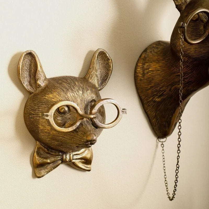 Bronze Resin Deer Head Wall Sculpture